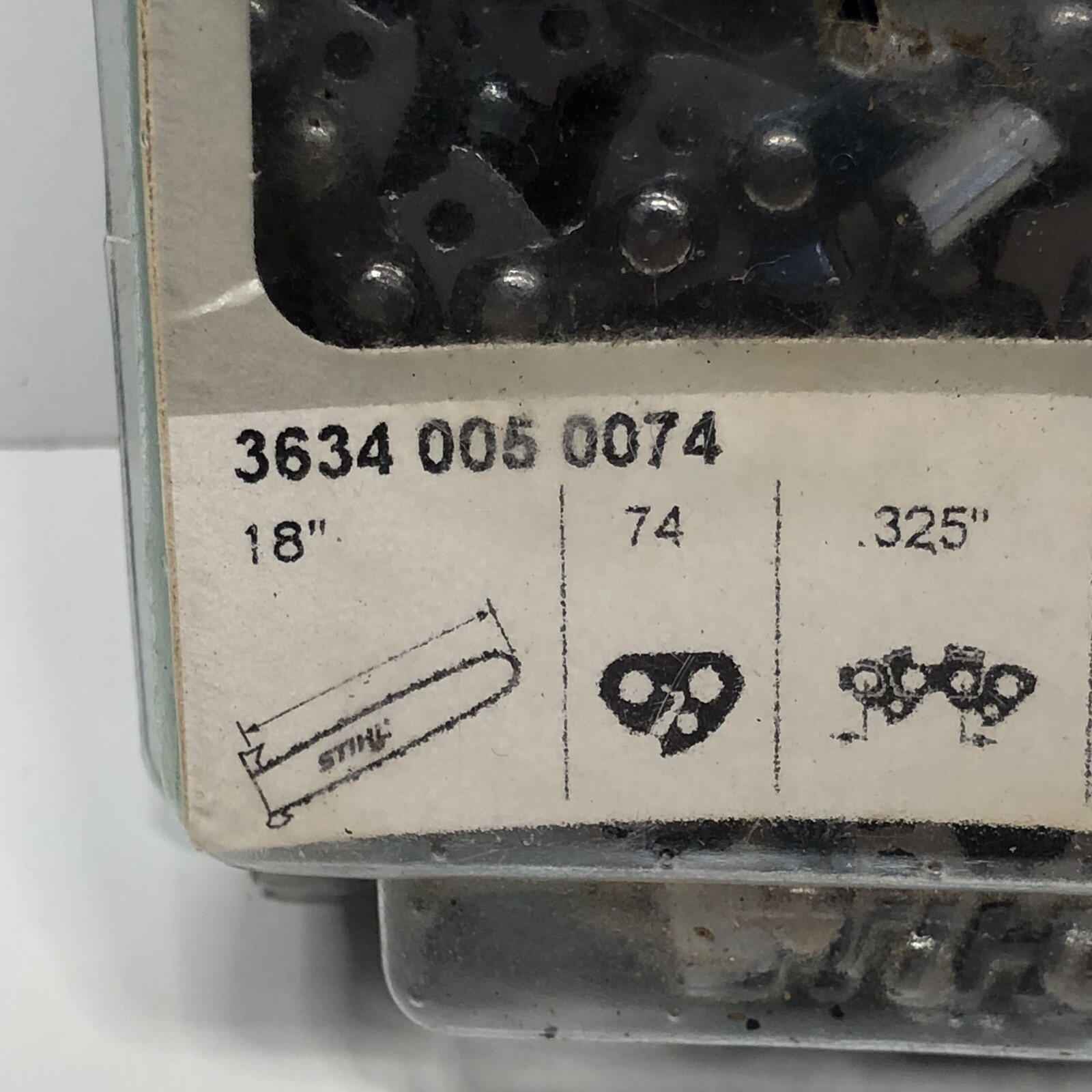 Stihl 26 RMC3 74 Oilomatic 18" Low Kickback Saw Chain .325" Pitch, .063" Gauge eBay