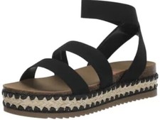 Steve Madden Girls Shoes Krissy Sandal - BLACK Size 2
