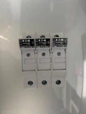 BUSSMANN CHCC FUSE HOLDER CLASS CC 3 POLE + 3 LP-CC-30 fuses       USA SELLER
