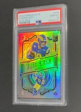 2022 DONRUSS ELITE COOPER KUPP ELITE DECK INSERT HOLO FOIL RAMS ED8 PSA 10 POP 2