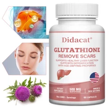 Glutathione 500mg 60 Capsules Liver Health Antioxidant Anti-Aging Detox