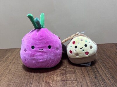 SQUISHMALLOWs 5” Azizbek Pink Red Onion PLUSH NEW Nwt Clip Chea
