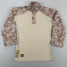 USMC Combat Shirt FROG Flame Resist M-R Desert MARPAT 1/4 Zip Medium Regular
