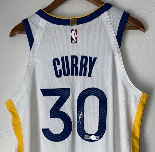 Stephen Curry Signed Warriors NBA Nike ADV Authentic Jersey Autograph USASM BAS
