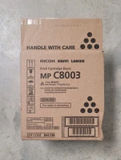 Genuine Ricoh MP C8003 842196 Black Toner Cartridge New Sealed Bag