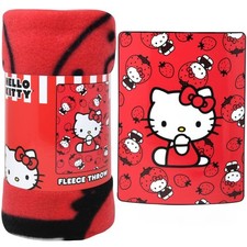 Hello Kitty Red 45x60  Fleece Throw   Soft, Cozy, and Stylish