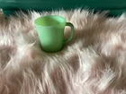 Vintage Fire King Oven Ware Jade Jadeite Green Glass Mug D Handle Cup