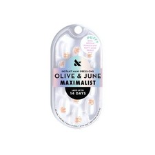Olive & June Press-On Fake Nails - Maximalist - M Almond - Pearlescent Puffy
