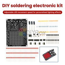 DIY Soldering Practice Kit 81 LED Flowlight Adjustable LED Game Electronics Kit