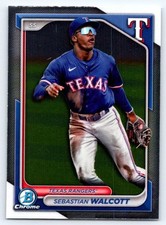 2024 Bowman Draft - Chrome Sebastian Walcott #BDC-112 (RC) Rangers