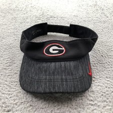 Georgia Bulldogs Hat Mens One Size Black NCAA Football Nike Dri Fit Visor
