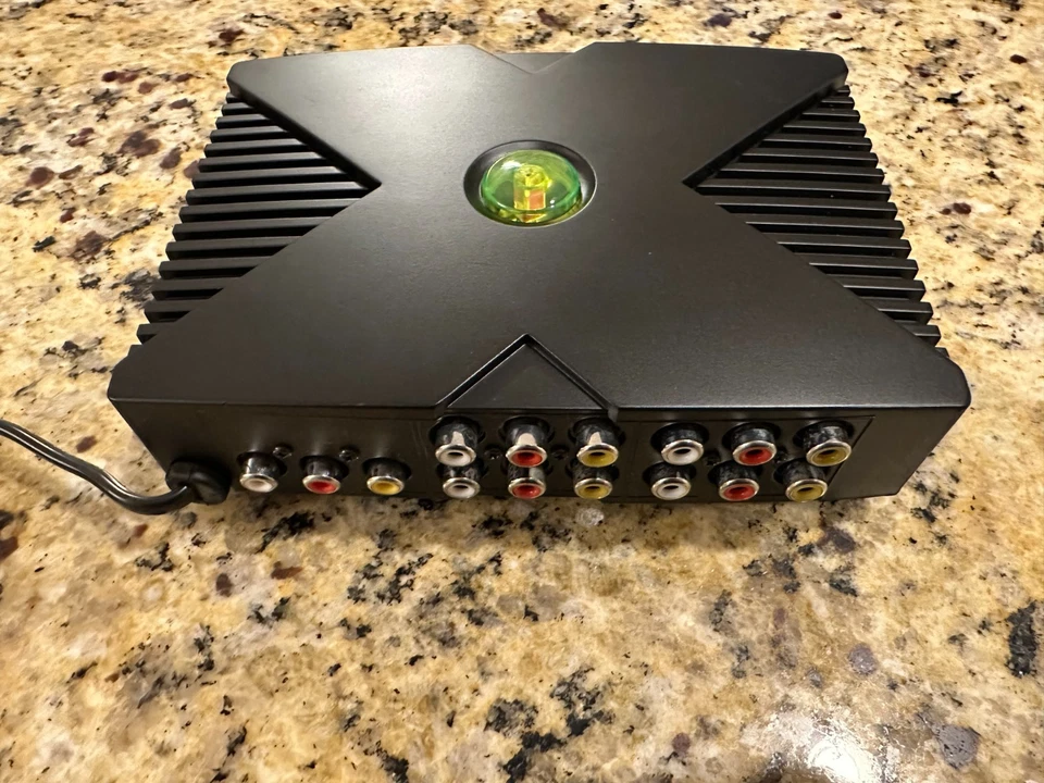 Sistema Mini Xbox 4 vías AV RCA X Selector Switch caja no 360 mando RF Foto 3 de 3