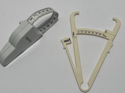 Lot of 9 Skinfold Body Fat Caliper & 4 Measuring Tapes, BMI Fitness Weight Loss