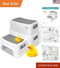 Toddler Step Stool for Bathroom Sink, 2 Step Stool for Kids Toilet Potty Trai...