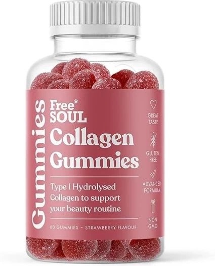 Free Soul Collagen Gummies High Strength Marine Type 1 Hydrolysed 60 Pack