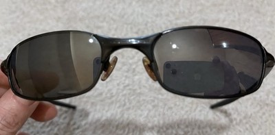 Oakley Sunglasses Square Wire 2 Black Frame & Black Iridium Lenses 2003 USA