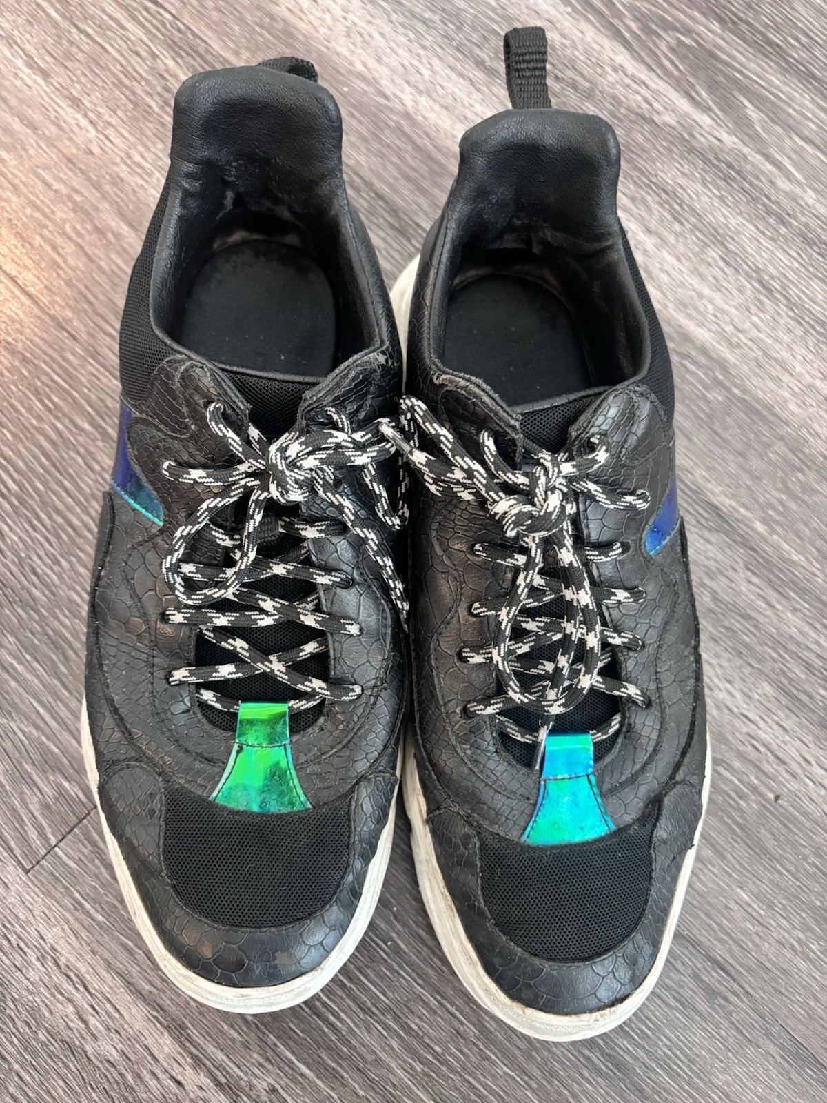 John Geiger Sneaker 003 Black Python Holographic … - image 2