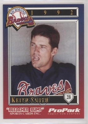 1992 Bleacher Bums Richmond Braves Keith Smith #3 8d2