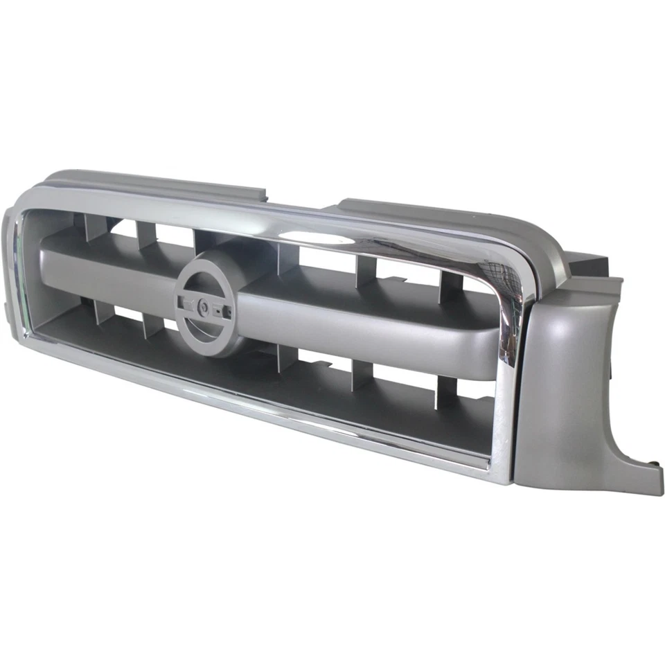 格栅适用于 2003 - 2004 年日产探路者镀铬外壳带灰色插入塑料 — 第 2/4 张图片