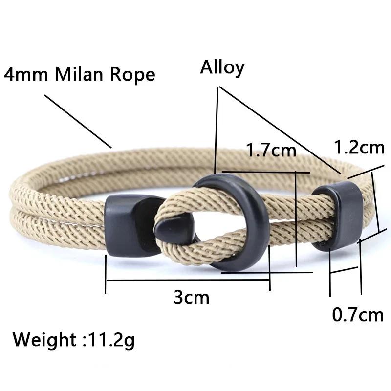 Pulsera Cuerda Hombres Paracord Doble Capa Supervivencia Trenzada Camping Estilo 1 Pc Foto 4 de 4