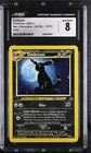 CGC 8 Umbreon 13/75 Neo Discovery 1st Edition Holo Pokemon Card