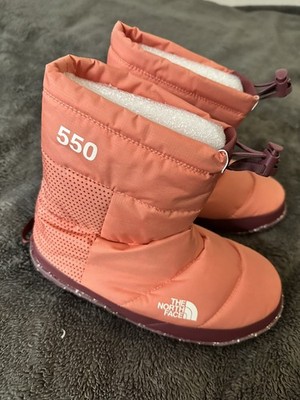 The North Face 550 Nuptse Apres Insulated Goose Down Bootie Womens Boots SZ 9