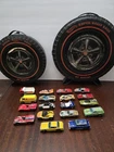 Vintage HOT WHEELS REDLINES LOT- 2 Carry Cases, 18 Redlines