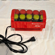 Remington All That Heated Hot Rollers Travel Size Set w/ Case Red/Green/Black
