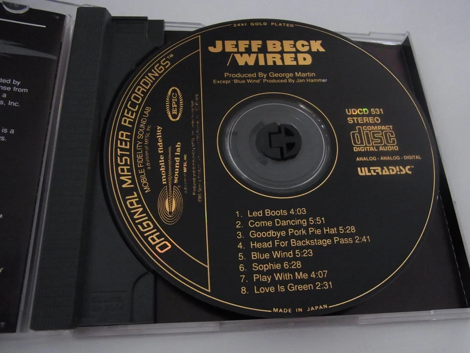 Jeff Beck   /   Wired      MFSL  CD   ( 24 Karat Gold )  Japan - Bild 3 von 4