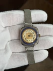 Vintage Rolex Art Deco Telephone Dial Sterling Silver Enamel Cocktail Watch