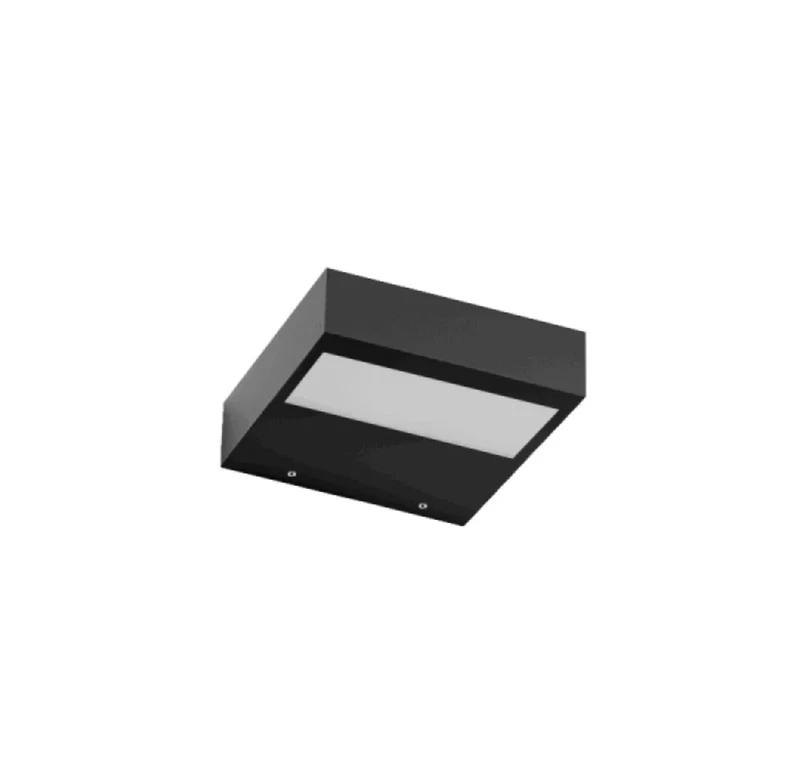 Lampada a Muro Parete LINEA LIGHT REGOLO V2 Nero Applique Luce Doppia Emissione, fotografia 4 di 7