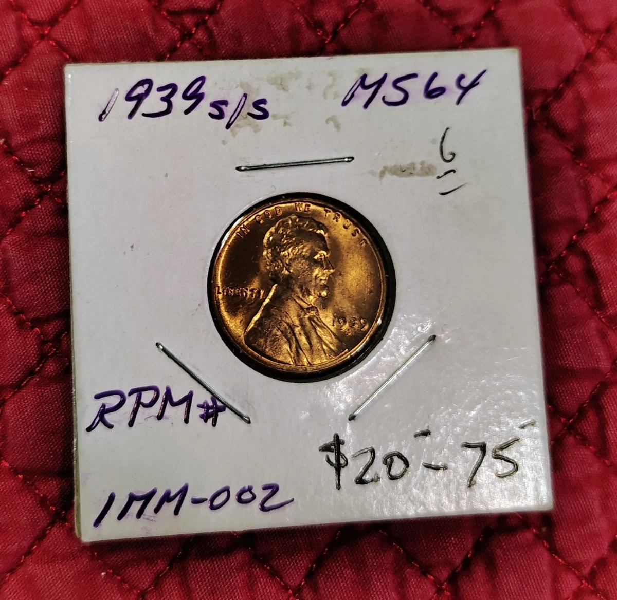 MS 64 Graded 1938 Year Lincoln Wheat US Small Cents (1909-1958