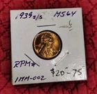 1939 - S/S LINCOLN CENT - MS 64 RD - RPM-1Mm-002 - FREE SHIPPING! *15% off now*