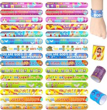 Slap Bracelets for Kids Party Favors 48Pcs Goodie Styles
