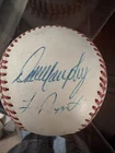 Dale Murphy Lenny Dykstra Autographed Baseball Phillies Braves Mets JSA