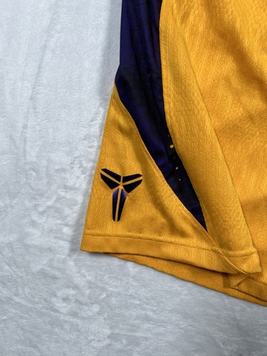 Nike Dri Fit Basketball Shorts Sz XL Yellow Purple Kobe Bryant Lakers Mamba - Picture 5 of 14