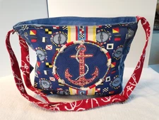 Purse Nautical Adjustable Shoulder Crossbody - Anchor Ship Cruise By Sun N Sand