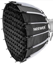 Neewer 22inch/55cm Deep Parabolic Softbox Diffuser with Honeycomb Grid