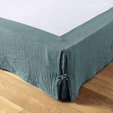 Cache sommier 160x200 cm Gaze de coton Gaïa Canard