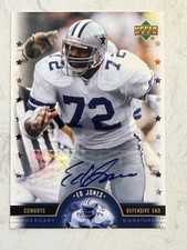 2005 Upper Deck NFL Legends Legendary Signatures Ed Jones Auto Cowboys