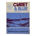 Burnley FC v Southampton 1976 Claret & Blue Official Match Programme Vintage