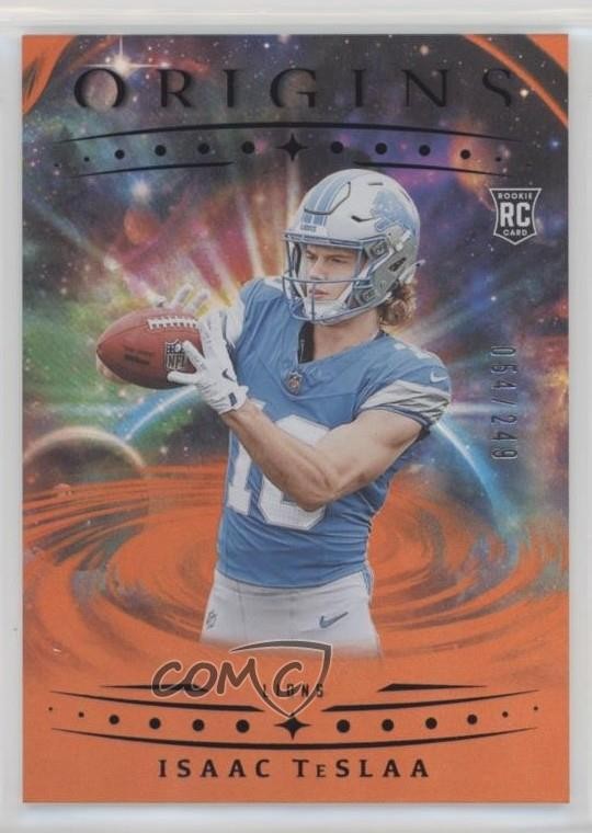 2025 Panini Origins Rookies Holo Orange 54/249 Isaac Teslaa #118 Rookie RC 1t3
