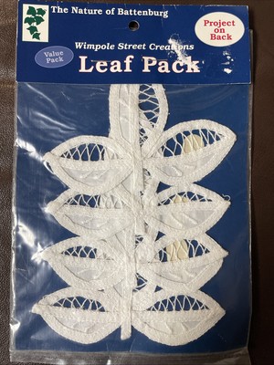 Wimpole Street Creations- Leaf Pack Lace Sewing Batternburg Value Pack 4 Leaves