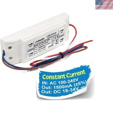 LED Driver 1500mA Constant Current Output 18V-34V Power Supply
