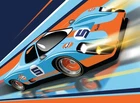 New MPC 1:25 Scale Gulf Racing Inpostore Collector Tin Model Kit MPC1043