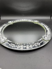 Vintage Art Deco Venetian-Style Etched Mirror Picture Frame with Scalloped Edges — listing 2