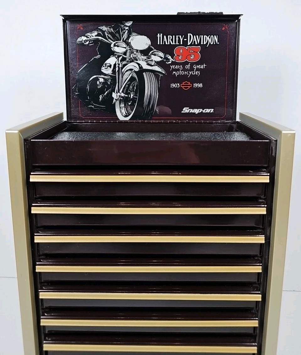 スナップオン トラック 限定版 トレーラー 1995年 Vintage Snap On 1998 Mini Toolbox 95th Anniversary Harley