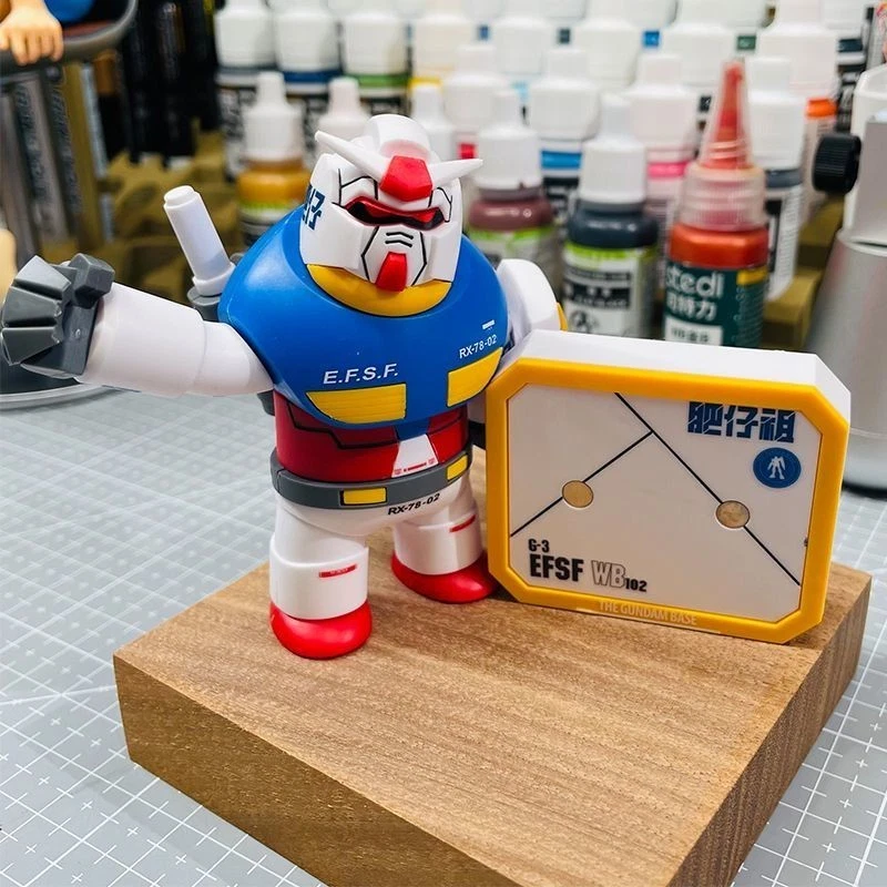 Gundam Mecha Model Kit Magnetic Fat RX-78 Figure Assembled Magnet Collectible - Image 2 of 4