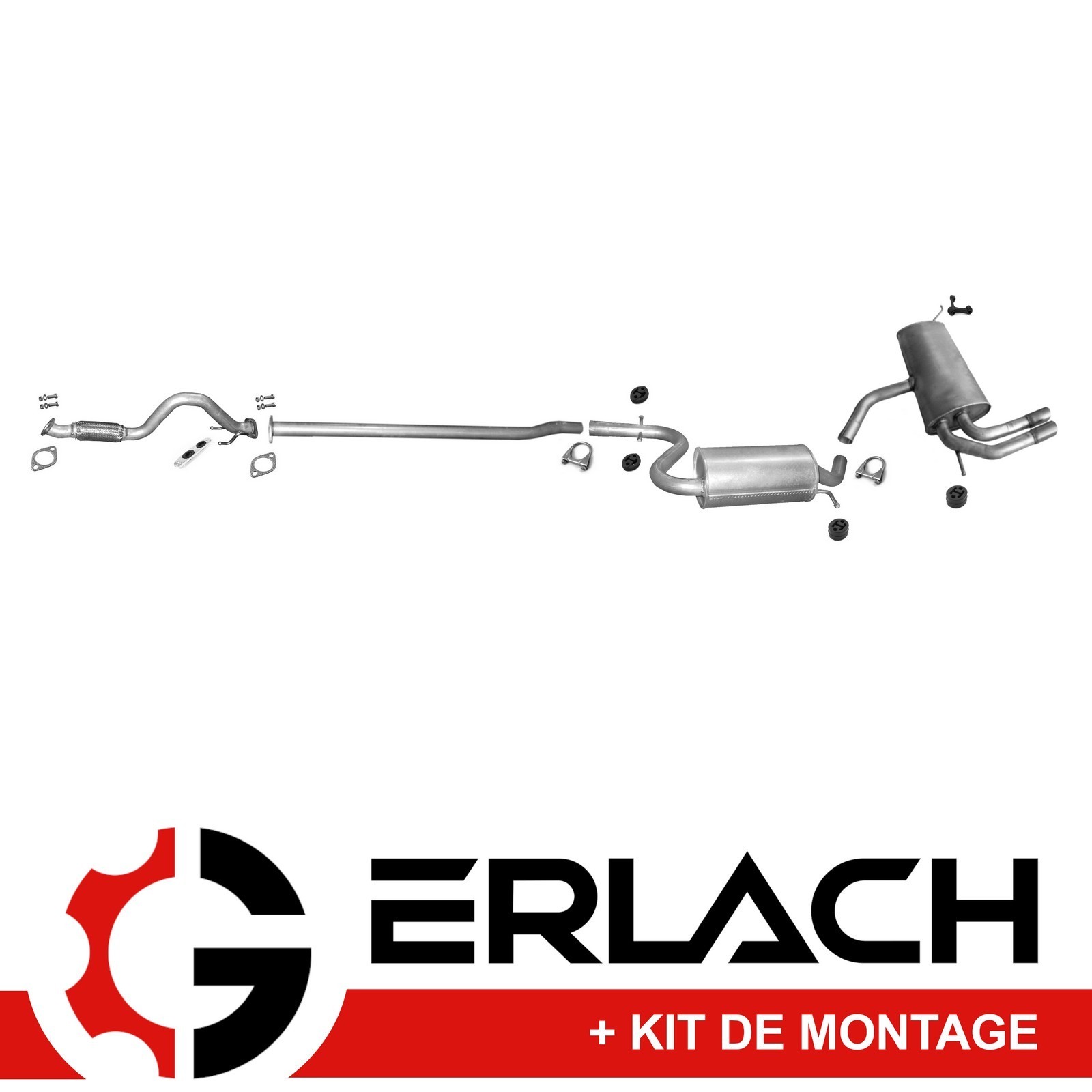 Silencieux d'échappement pour Seat Altea et Leon 1.4 TSi - Modèle de rechange standard 6984