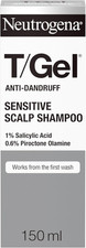 Neutrogena T/Gel anti Dandruff Shampoo for Sensitive Scalp (1X 150Ml), Daily Ant